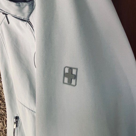 Swiss Tech Jacket, men’s XXL, Light Blue Windbreaker - Picture 2 of 12